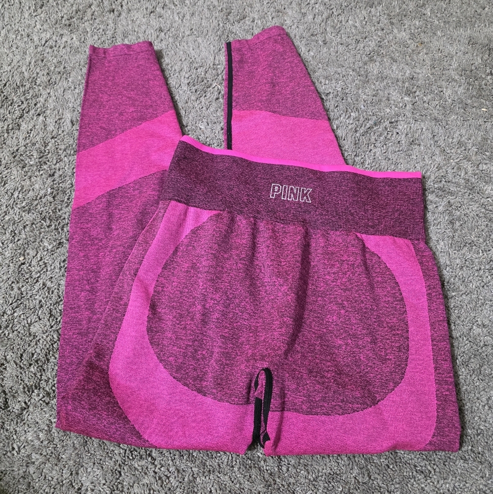Pink Victoria Secrets seamless leggings